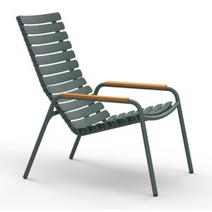 Houe ReCLIPS chaise lounge avec accoudoir en bambou