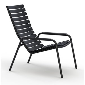 Houe ReCLIPS chaise lounge avec accoudoir en aluminium