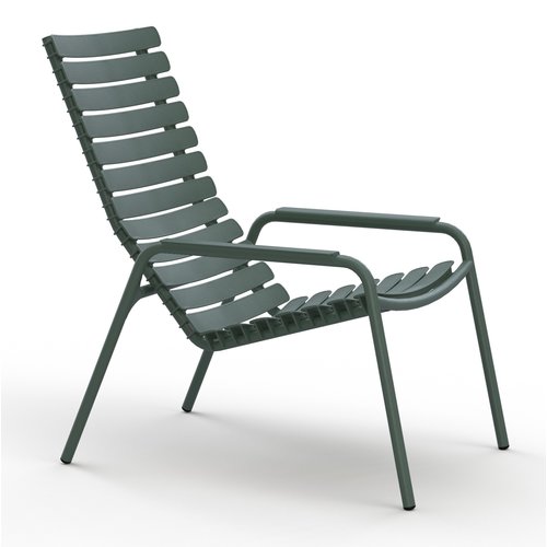 Houe ReCLIPS loungestoel met armleuning aluminium