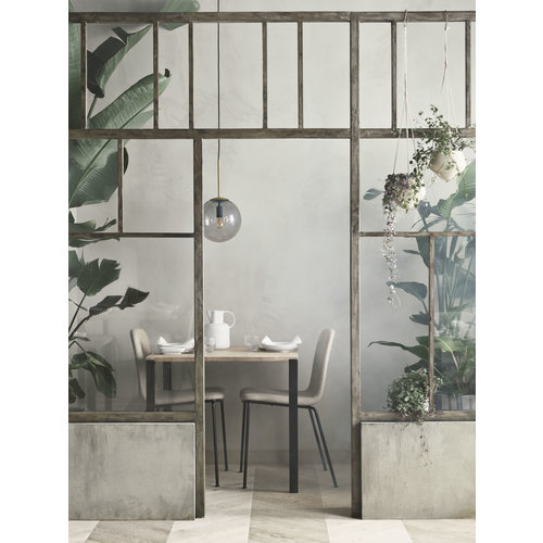 Bolia Palm eetkamerstoel gestoffeerd met metalen frame