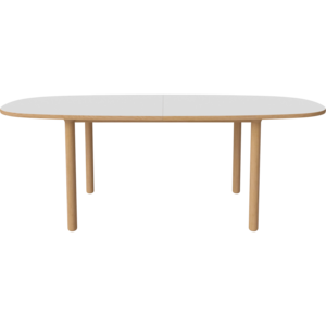 Bolia Yacht table à manger ovale aux pieds ronds en laminé
