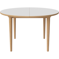 Yacht ronde eettafel conische poten laminaat