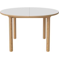 Yacht ronde eettafel ronde poten laminaat