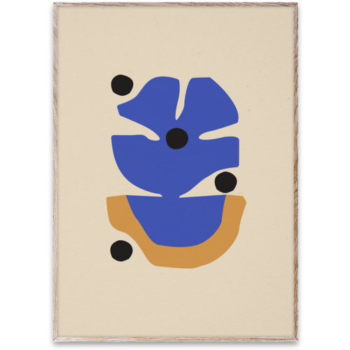 Paper Collective Flor Azul poster 70x100