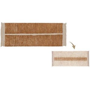 Lorena Canals Duetto chemin de table lavable et réversible Toffee Lorena Canals Duetto chemin de table lavable et réversible Toffee