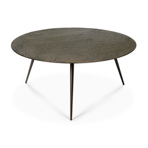 Ethnicraft Luna table basse lava whiskey Ø 65 x H 41