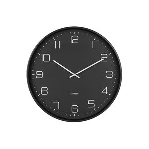 Karlsson Lofty horloge murale en fer noir Karlsson Lofty horloge murale en fer noir