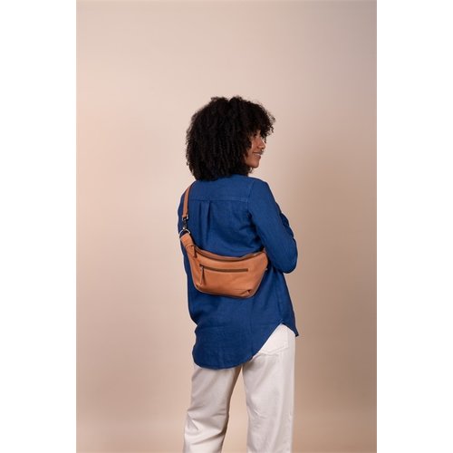 O My Bag Drew bum bag met 2 riemen - soft grain leder wild oak