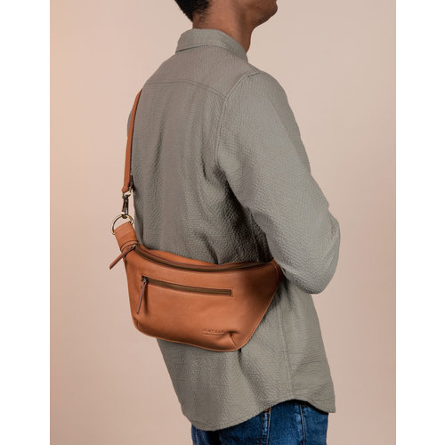 O My Bag Drew bum bag met 2 riemen - soft grain leder wild oak