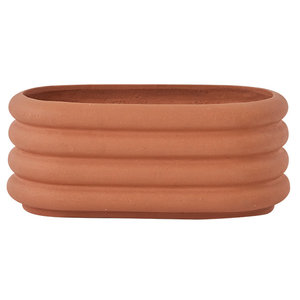 OYOY Living Design Awa bloempot lang terracotta