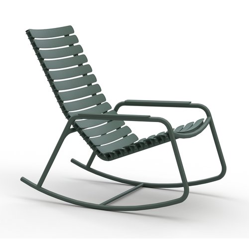Houe ReCLIPS schommelstoel met armleuning aluminium