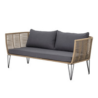 Mundo sofa bruin metaal