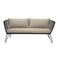 Mundo sofa zwart metaal