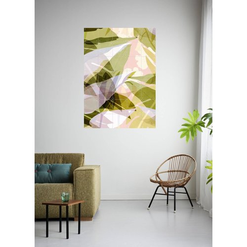 IXXI IXXI wanddecoratie - Leaves pastel