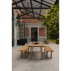 Studio Henk Element table de jardin en iroko