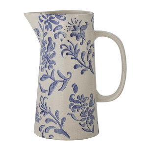 Bloomingville Petunia pichet bleu en céramique