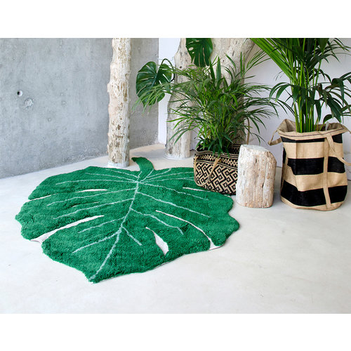 Lorena Canals Monstera wasbaar tapijt leaf