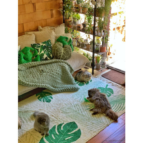 Lorena Canals Tropical wasbaar tapijt groen