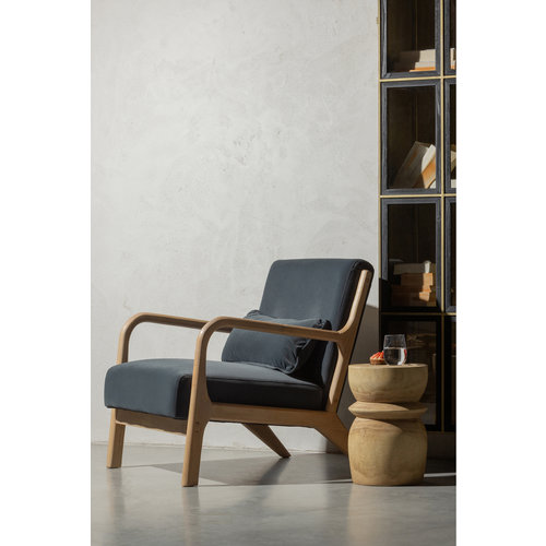 WOOOD Mark fauteuil fluweel