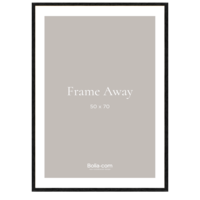 Frame away fotolijst zwart hout 50 x 70