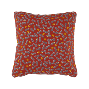Fermob Cacahuètes coussin ocre rouge 44 x 44 cm