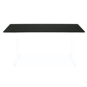 Ethnicraft Bok verstelbare tafel - witte frame/zwart eiken tafelblad