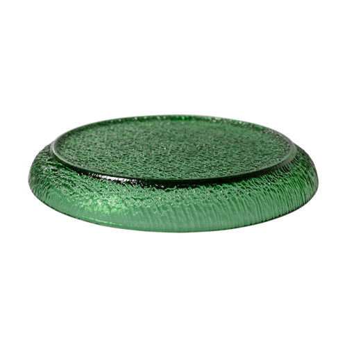 HKLiving The emeralds: glazen dessertbord groen