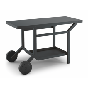 Forge Adour Table roulante en acier noir