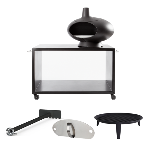 Morsø Morsø toonzaalmodel pakket: oven + buitentafel + asschraper + grill + deur Morsø Morsø toonzaalmodel pakket: oven + buitentafel + asschraper + grill + deur