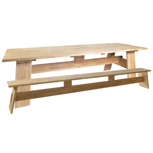 Max & Luuk Finn tuintafel en tuinbank teak - TOONZAALMODEL Max & Luuk Finn tuintafel en tuinbank teak - TOONZAALMODEL