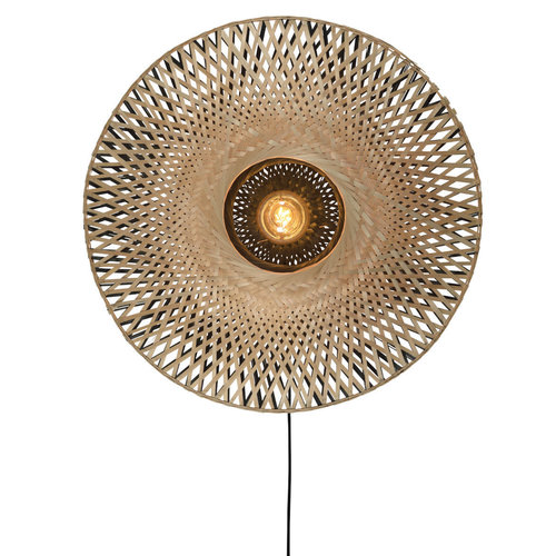 Good & Mojo Kalimantan wandlamp Ø 60 x H 15 - TOONZAALMODEL Good & Mojo Kalimantan wandlamp Ø 60 x H 15 - TOONZAALMODEL