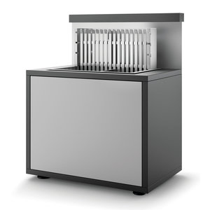 Forge Adour Module cuisine extérieure grill en acier noir et gris clair