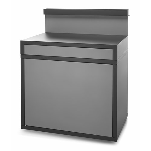 Forge Adour Buitenkeukenmodule werkblad zwart en lichtgrijs staal Forge Adour Buitenkeukenmodule werkblad zwart en lichtgrijs staal