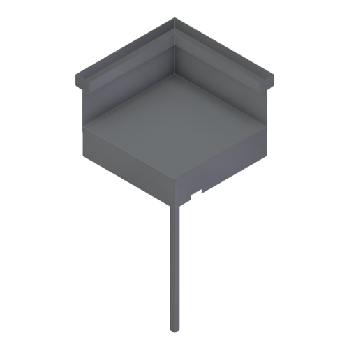 Forge Adour Buitenkeukenmodule hoek zwart en lichtgrijs staal Forge Adour Buitenkeukenmodule hoek zwart en lichtgrijs staal