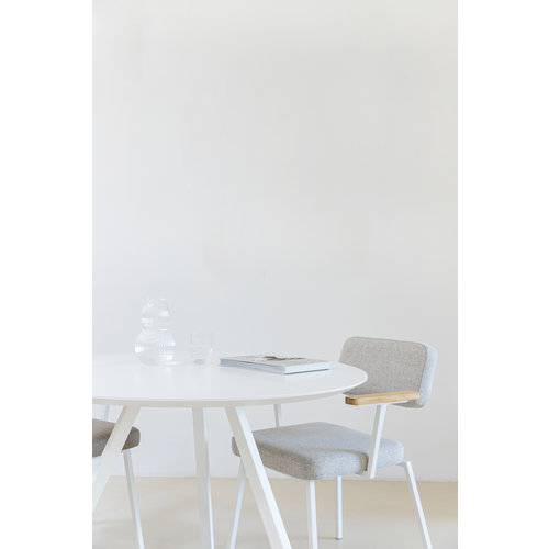 Studio Henk New Classic eettafel tripod witte lak Ø 100