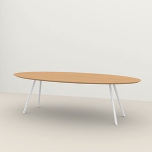 Studio Henk Slim co ovale eettafel lichte eiken 220