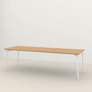 Studio Henk Rechthoekige eettafel Flyta onderstel - eik hardwaxolie light 160 x 90