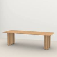 Column eettafel lichte eiken 180