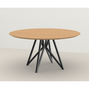 Studio Henk Ronde eettafel Butterfly onderstel -  geolied eik  Ø 150