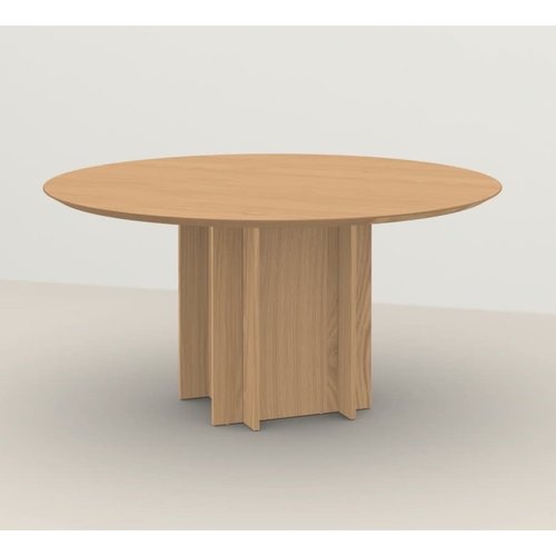 Studio Henk Column quadpod eettafel eiken Ø 130