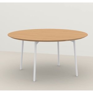 Studio Henk Table à manger ronde Flyta en chêne hardwax light Ø 140