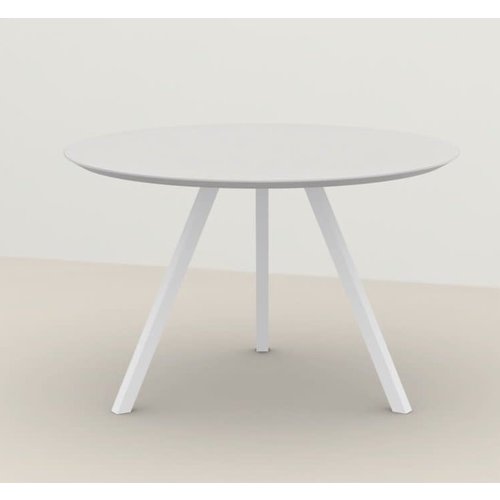 Studio Henk New Classic eettafel tripod witte lak Ø 100 Studio Henk New Classic eettafel tripod witte lak Ø 100