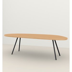 Studio Henk Blob table à manger pied Slim co en chêne huilé 240 x 100
