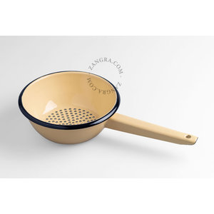 zangra Passoire émaillée caramel