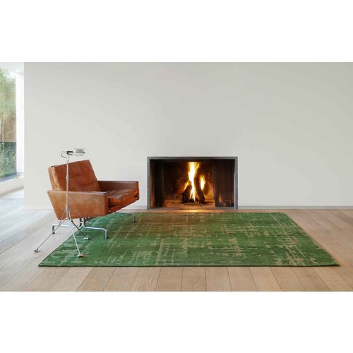 Louis De Poortere Rugs Baobab perrier's green tapijt Structures collection