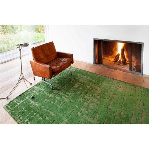 Louis De Poortere Rugs Baobab perrier's green tapijt Structures collection