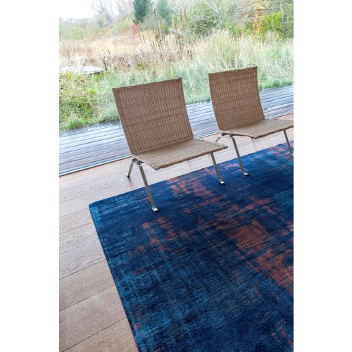 Louis De Poortere Rugs Venetian dust sunset blue tapijt Atlantic Collection