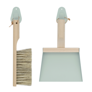Andrée Jardin Balayette et pelle Mr&Mrs CLYNK gris-vert + système d'accroche