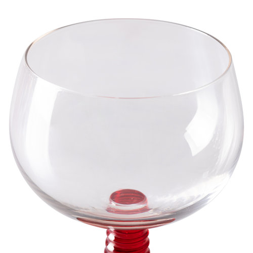 HKLiving Swirl glas laag rood