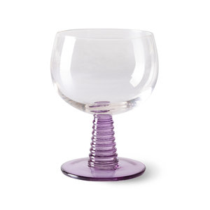 HKLiving Swirl verre bas violet HKLiving Swirl verre bas violet